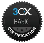 3CX Basic Certification badge